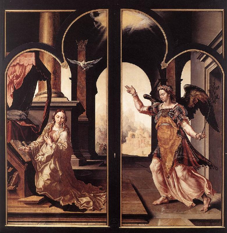 HEEMSKERCK, Maerten van Annunciation sg Spain oil painting art